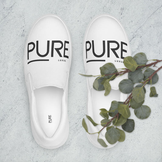 PURE LUXUS Herren-Canvas-Slipper